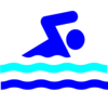 Swim Party Logo Clip Art