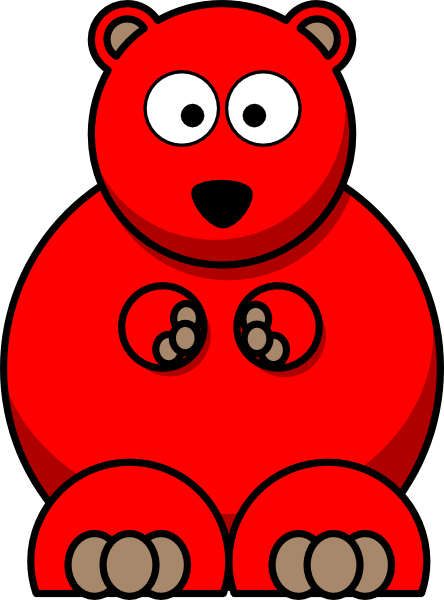 red teddy bear clipart - photo #5