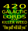 420 Flag Battle Galaxies Blk/yelgreen Leaf Lg Final Clip Art