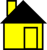 Simple House Yellow Clip Art