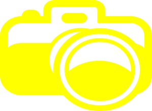 Camera Pictogram Yellow Clip Art