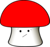 Confused Mushroom 2 Clip Art