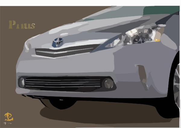 free toyota prius vector #4