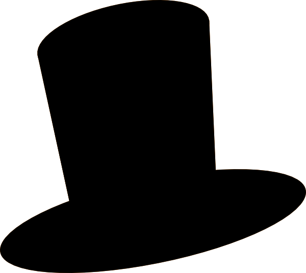 black top hat clipart - photo #10