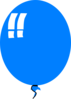 Blue Ballon Clip Art