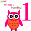 Owl 1st Birthday Clip Art