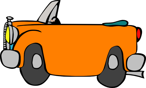 clipart orange car - photo #5