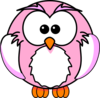 Pink Owl Clip Art