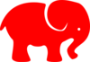 Red Eye Elephant  Clip Art