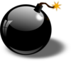 Black Bomb Clip Art