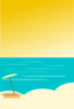 Beach Background 5 Clip Art