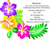 Luau Party Invitation Clip Art