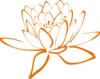 Orange Lotus Clip Art