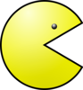 Yellow Pacman  Clip Art
