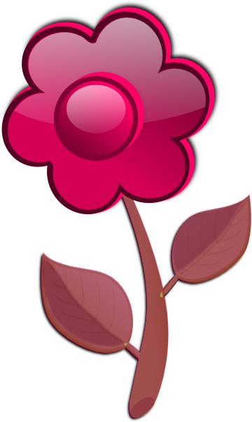 clipart flower pink. Purple Pink Flower clip art
