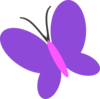 Purple Butterfly Clip Art