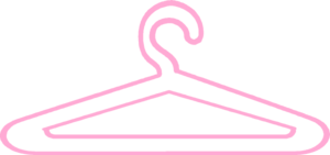 Pink Dress Hanger Clip Art