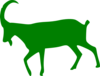 Green Goat Clip Art