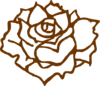 Brown Rose Clip Art