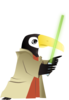 Toucan Jedi Master Clip Art