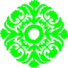 Green Flourish Clip Art