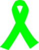 Lime Green Cancer Ribbon Clip Art