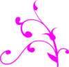 Pink Twisted Branch Clip Art
