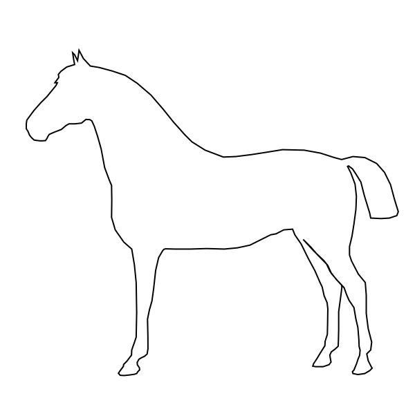 clip art horse outline - photo #6