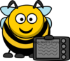 Modern Bee Clip Art