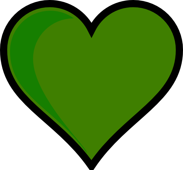 clipart green heart - photo #28