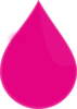 Pink Rain Drop Clip Art