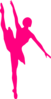 Hot Pink Ballet Dancer Clip Art