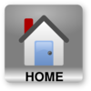 Square Home Text Grey Clip Art