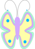 Butterfly Pastel Clip Art