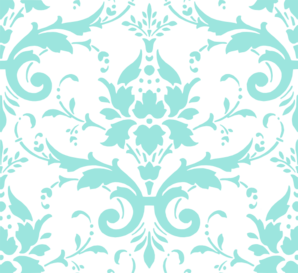 Aqua Damask Pattern 9ce5deff Clip Art
