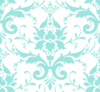 Aqua Damask Pattern 9ce5deff Clip Art