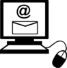 Email On Computer Clip Art