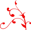Red Twisted Branch Clip Art