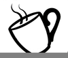 Steaming Coffee Cup Clipart Image