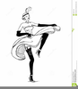 Can Can Dancer Clipart Image