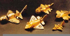 Ancient Gold Airplane Image
