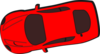 Red Car - Top View - 190 Clip Art
