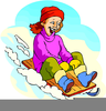 Free Sledding Clipart Image