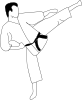 Karate Kick Clip Art