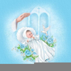 Free Infant Baptism Clipart Image