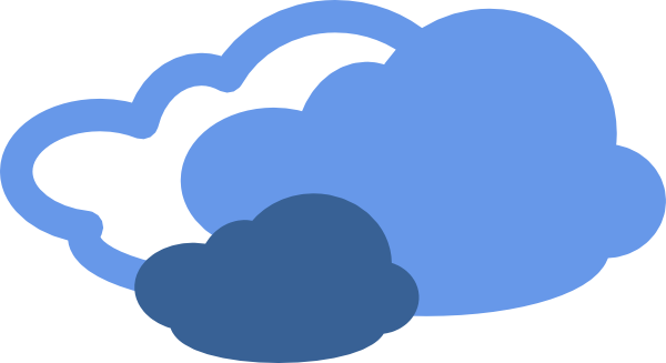 Heavy Clouds Weather Symbol Clip Art at Clker.com - vector clip art