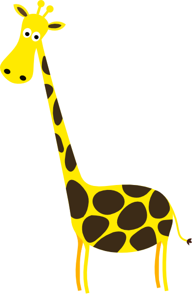 Cartoon Giraffe Clip Art at Clker.com - vector clip art online, royalty