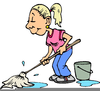 Animated Housekeeping Clipart Image