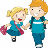Playing Children Clipart Image