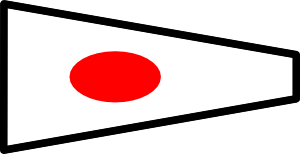 International Maritime Signal Flag 1 Clip Art